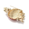Enamel Plastic Pearl Brooch JEWB-K027-05G-3