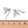 Alloy Rhinestone Chandelier Component Links PALLOY-T090-45P-3