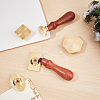 Wax Seal Brass Stamp Head AJEW-WH0215-048-6