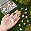   60Pcs 9 Style Alloy Enamel & Alloy Rhinestone Pendants ENAM-PH0002-61-3