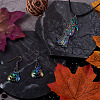 32Pcs 8 Style Rainbow CoLOR Alloy Pendants PALLOY-SW0001-02-7