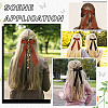 Big Bowknot Polyester Alligator Hair Clips AJEW-CP0008-42B-02-6