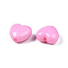 Pearl Pink Heart Acrylic Beads X-SACR-10X11-11-4