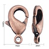 Brass Lobster Claw Clasps X-KK-902-R-NF-4