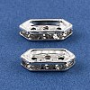 Brass Crystal Rhinestone Spacer Bars RB-T019-01E-S-1