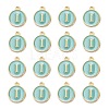 Golden Plated Alloy Enamel Charms X-ENAM-S118-05I-2