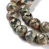 Natural Tibetan Wave Pattern dZi Agate Beads Strands G-B084-A01-01-4