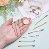 16Pcs 8 Styles 304 Stainless Steel Chain Extender STAS-ME0003-36-3