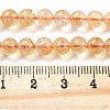 Natural Citrine Beads Strands X-G-S150-09-6mm-5