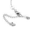 304 Stainless Steel Cable Chain Anklets AJEW-H104-09P-3