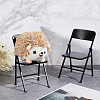Cute Mini Plastic Foldable Chair DJEW-WH0015-79B-6