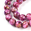 Baking Paint Glass Beads Strands DGLA-N003-10mm-B03-4