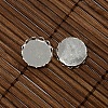 9.5~10mm Clear Domed Glass Cabochon Cover for Flat Round DIY Photo Brass Cabochon Making DIY-X0103-S-NR-4