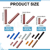 120G 15 Styles Glass Bugle Beads SEED-PH0002-60B-2