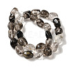 Glass Imitation Rutilated Quartz Beads Strands G-B078-D30-04-3