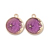 Alloy Enamel Pendants ENAM-N054-008C-G-2