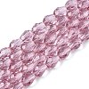 Transparent Glass Beads Strands EGLA-N013-T4mm-D02-1