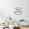 Rectangle with Word Home Sweet Home PVC Wall Stickers DIY-WH0228-121-4