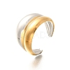 304 Stainless Steel Open Cuff Rings for Unisex RJEW-R010-06G&S-4