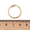 304 Stainless Steel & Natural Shell Cuff Rings for Women RJEW-G372-01G-05-5
