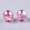 Transparent Plastic Beads OACR-S026-6mm-07-2