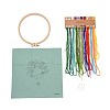 DIY Bouquet Pattern Embroidery Kit DIY-O021-14A-2