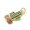 Brass Micro Pave Cubic Zirconia Pendants KK-A278-01A-01G-2