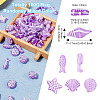 100G Ocean Theme Transparent Acrylic Beads MACR-TA0001-80B-4