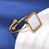 304 Stainless Steel Cuff Open Rings for Women RJEW-B161-01G-02-2