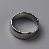 304 Stainless Steel Wide Band Finger Rings for Women Men RJEW-WH0009-12E-2
