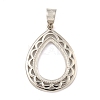 925 Sterling Silver Pendant Setting with Prongs Mounting STER-B005-29P-1