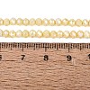 Anti-Tarnish Electroplate Rondelle Glass Beads Strands EGLA-T021-3mm-17-10-4
