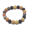 Natural Mixed Gemstone Bead Stretch Bracelets BJEW-K212-C-029-2