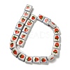 Printed Handmade Porcelain Beads LAMP-D303-06F-02-2