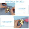 4Pcs Teardrop Shape Hotfix Rhinestone Iron on Patches PATC-FG0002-25B-3