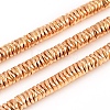 Electroplated Non-magnetic Synthetic Hematite Beads Strands G-F682-09-2
