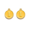 Golden Plated Alloy Enamel Charms ENAM-Q437-13I-1