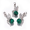 Synthetic Malachite Pendants G-L512-E02-1