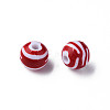 Opaque Striped Acrylic Beads MACR-S373-27A-01-2