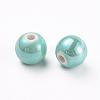 Glazed Porcelain Beads PORC-D001-10mm-03-2