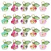 50Pcs 5 Colors Glass Charms FIND-CJ0001-15-9