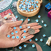 100Pcs 2 Style Christmas Handmade Polymer Clay Pendant and Connector Charms PALLOY-TAC0250-7