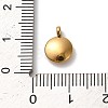 304 Stainless Steel Black Enamel Charms STAS-R009-02G-05-3