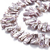 Natural Keshi Pearl Beads Strands PEAR-S020-H06-4