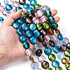 Handmade Silver Foil Glass Beads Strands SL109-7