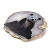 Printed Natural Agate Slice Stone Ornament DJEW-M011-03E-3