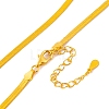 925 Sterling Silver Snake Chain Necklaces NJEW-P300-01A-G-2