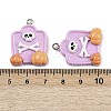 Halloween Opaque Resin Pendants RESI-C062-02A-3