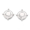 304 Stainless Steel Pendant Cabochon Settings LS-STAS-T065-93P-1