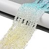 Transparent Glass Bead Strands GLAA-H023-03F-2